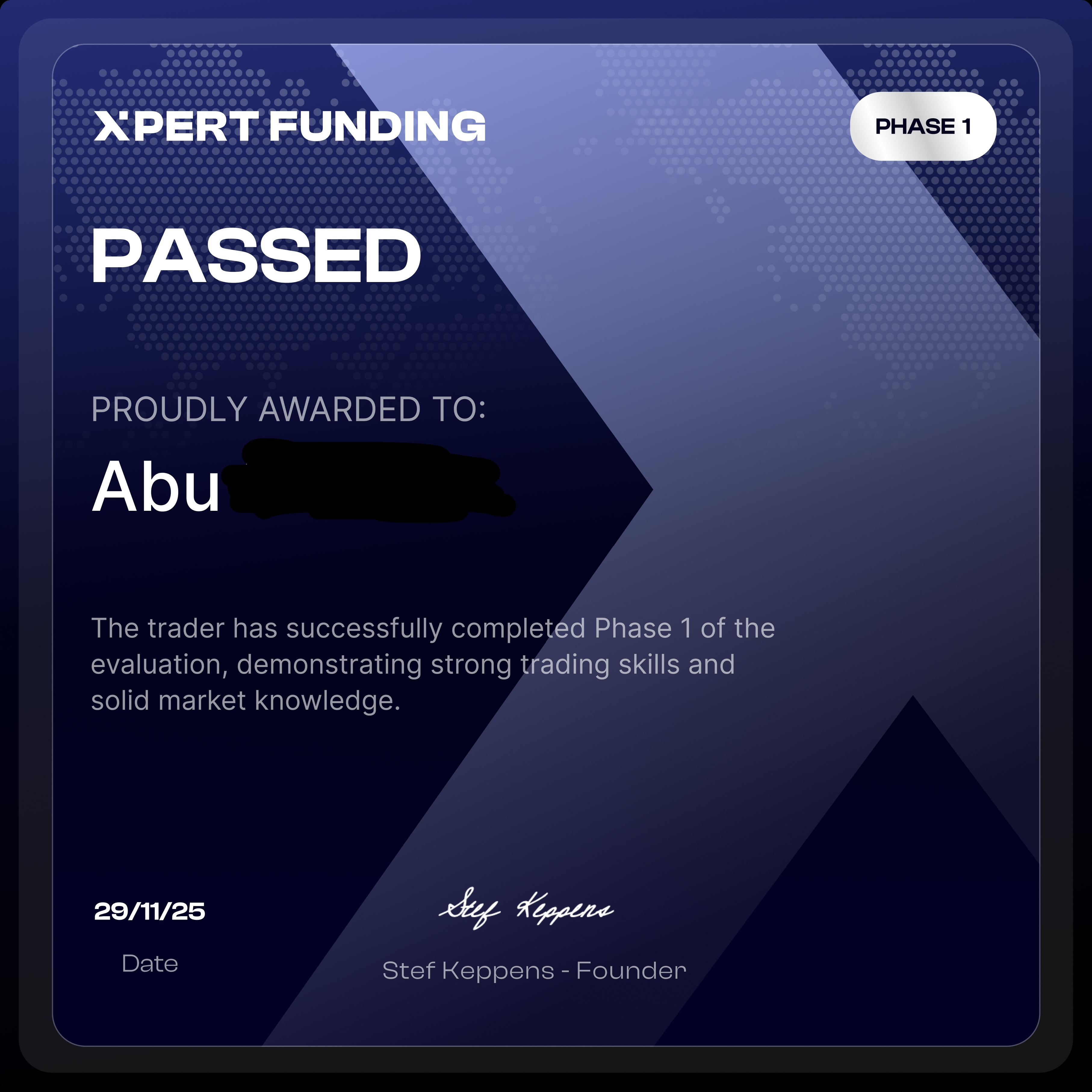Student certificate milestone